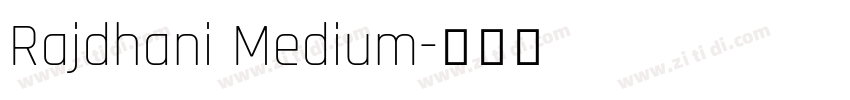Rajdhani Medium字体转换